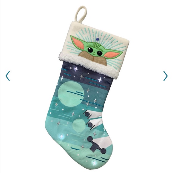 NWT Disney’s  Star Wars The Mandalorian Baby Yoda Stocking - Picture 1 of 5
